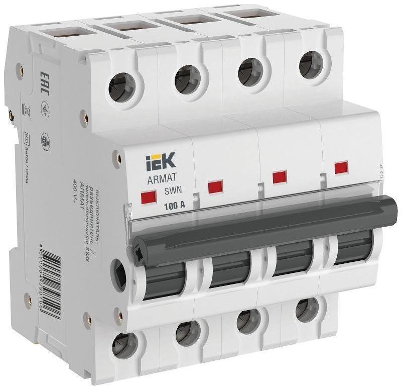 IEK AR-SWN-4-100 ARMAT Выключатель нагрузки SWN 4P 100А