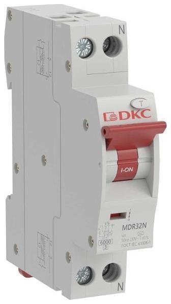 DKC MDR32N-1N1C20-A Компактный автоматический выключатель дифференциального тока YON max типа MDR, 1P+N, 10mA, 20A, хар-ка C, 6kA, тип А