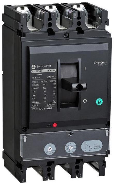 Systeme Electric SPC630S50013M3DF АВТ ВЫКЛ SPC630 100КА S1.3M 3P3D 500A