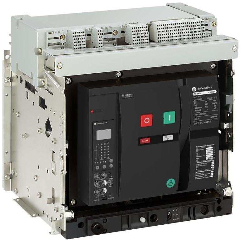 Systeme Electric SPA40H403DHNN58HRU ВОЗДУШНЫЙ АВТ.ВЫКЛ.SYSTEMEPACT ACB 40H 3P 6.0H ВЫК,ГП MCH+MX+XF AC230V