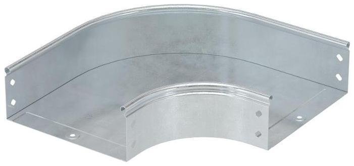 DKC 36023KZL Угол CPO 90 горизонтальный 90° 150х80 в комплекте с крепежными элементами и соединительными пластинами, необходимыми для