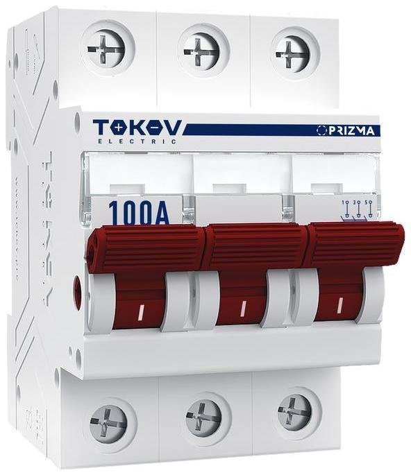 TOKOV electric TKE-PZ60-MDSI-3-100 Выключатель нагрузки модульный 3п 100А PRIZMA