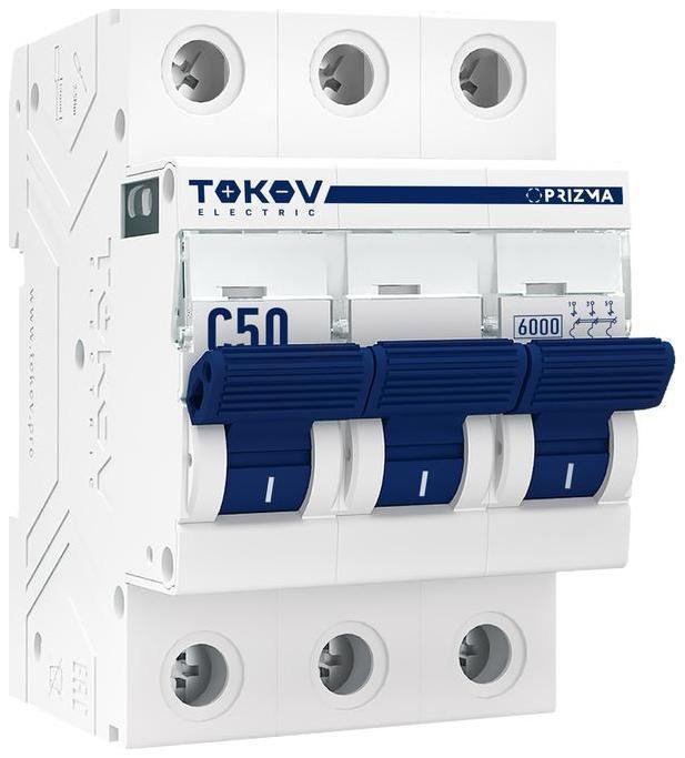 TOKOV electric TKE-PZ60-MCBI-3-50-C Выключатель автоматический модульный 3п C 50А 6кА PRIZMA