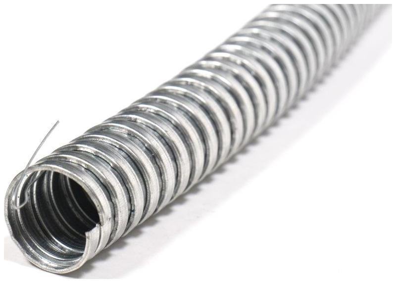 ГОФРОМАТИК zeta43205 Металлорукав Р3-Ц 25 (20 м/уп.) с протяжкой DIY [в упаковке 20, цена за 1 м]