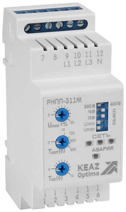 КЭАЗ 240051 Реле контроля напряжения и фаз OptiDin РНПП-311М-24DC-УХЛ4