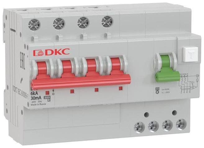 DKC MDV63-44C25-A Выключатель автоматический дифференциального тока YON (4п, 300mA) 6kA