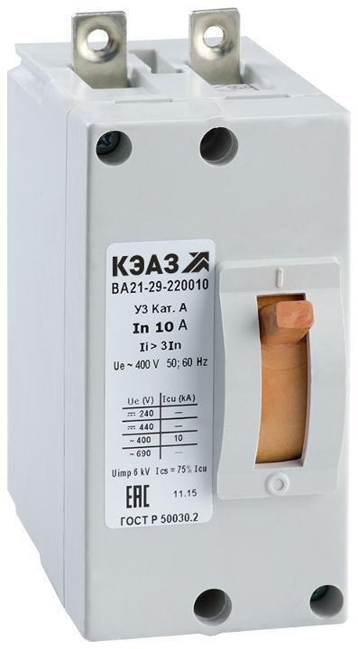 КЭАЗ 100794 Выключатель автоматический ВА21-29В-220010-25А-12Iн-690AC-У3