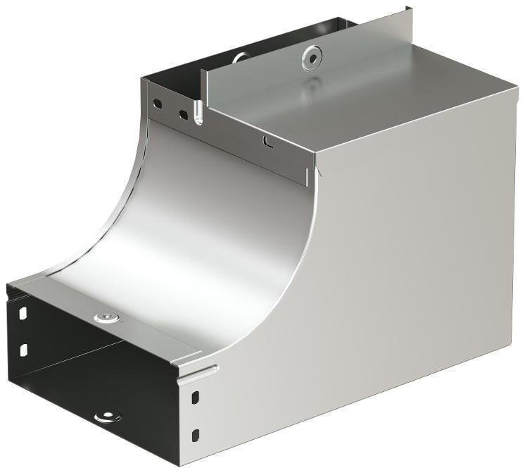 DKC 37065K Угол CSSS 90 вертикальный внутр. переходник лев. осн. 300 вкомплекте с крепежными элементами и соединительными пластина