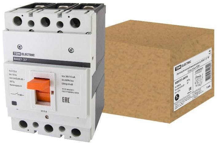 TDM electric SQ0751-0019 Автоматический выключатель ВА87-37 3Р 315А 35кА