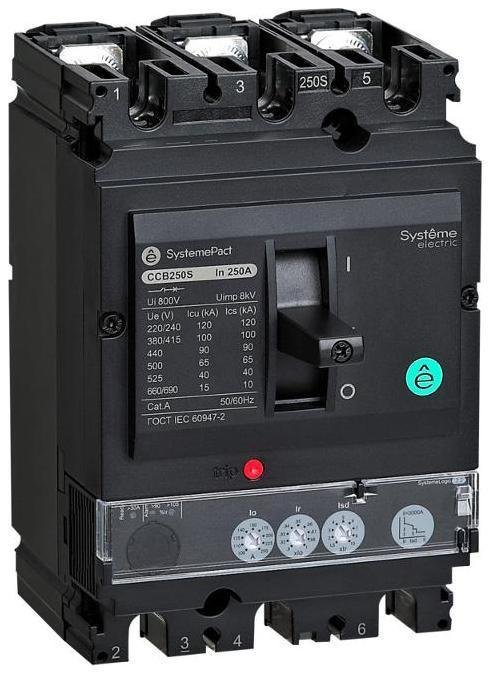 Systeme Electric SPC250F22022M3DF АВТ ВЫКЛ SPC250 36КА S2.2M 3P3D 220A