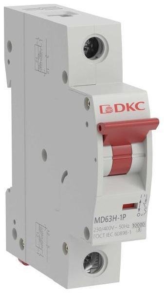 DKC MD63H-1PC40 Автоматический выключатель модульный YON max типа MD63H, 10кА, 1 полюс, хар-ка C, 40А [в упакове 12, цена за 1 шт]
