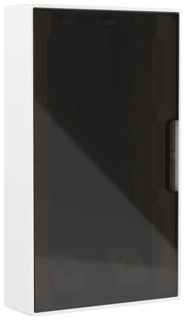 DKC F36W4WD Щиток 36 мод настенный слаботочный Фрейм (FRAME), белый, с тонир. дв., с монтажной платой, 2 роз. (арт. 76482B) и устан. рамкой