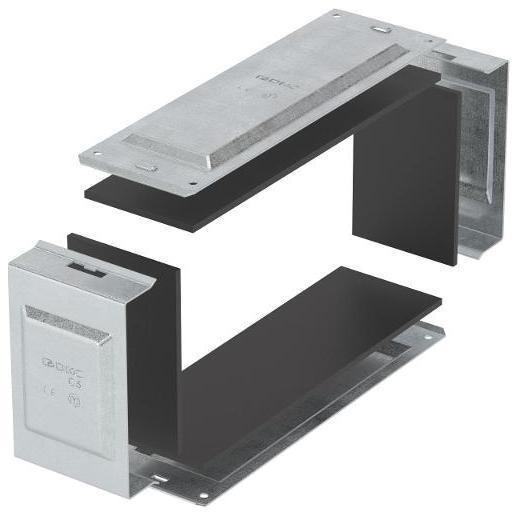 DKC SIP00808HDZL Комплект для обеспечения степени защиты IP44 в местах соединения секций лотков 80х80, цинк-ламельный(аналог горячеоцинкованный)