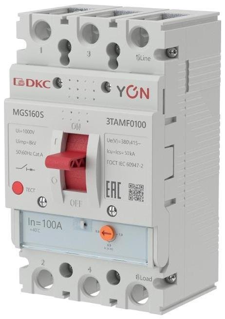 DKC MGS160S-3TAMF0100 Авт. выкл. YON MGS160S 3P 80-100A 50kA