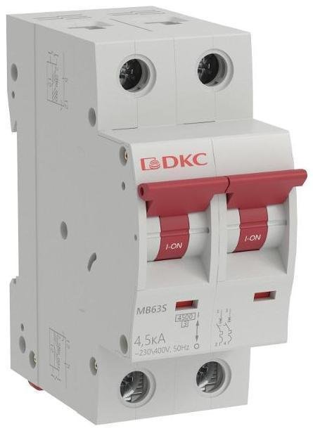 DKC MB63S-2PB32 Модульный автоматич. выкл. YON MB63, 2P, характеристика B, 32A, 4,5kA [в упакове 6, цена за 1 шт]