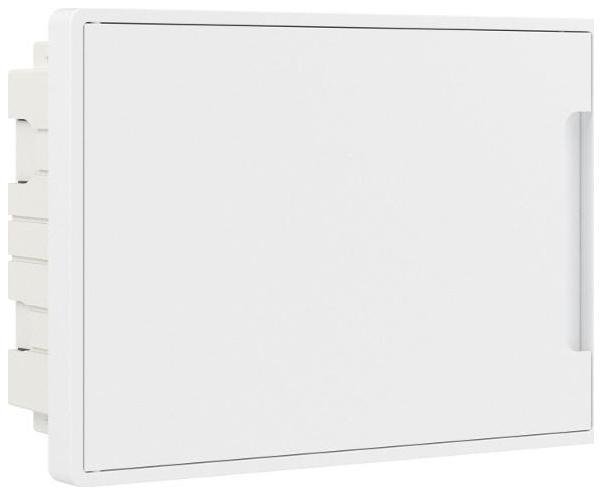 DKC F12B1WW Щиток 12 мод встраиваемый Фрейм (FRAME), белый, с белой дверцей, с 2 шинами PEN на 6 и 8 отв