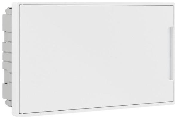 DKC F18B3WW Щиток 18 мод встраиваемый для полых стен Фрейм (FRAME), белый, с белой дверцей, с 2 шинами PEN на 8 и 10 отв