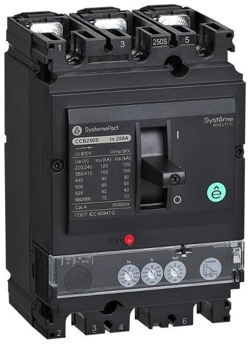 Systeme Electric SPC250S25022L3DF АВТ.ВЫКЛ SYSTEMEPACT CCB250 100KA 3P3D S2.2 250A РЫЧАГ