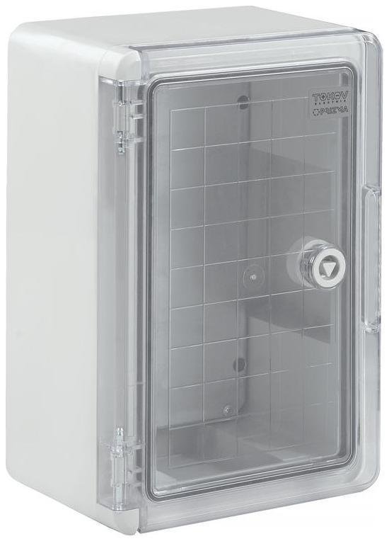 TOKOV electric TKE-PZ-CPB01-IK10-IP65 Корпус ударопрочный ЩМПп 300х200х130 IK10 IP65 прозр. дверь АБС пластик PRIZMA