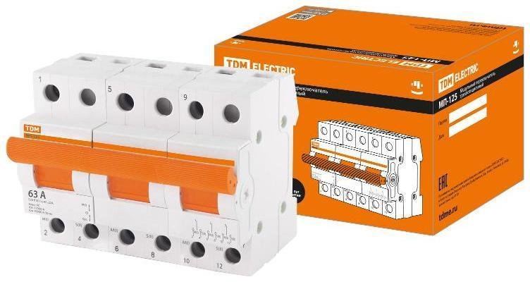 TDM electric SQ0224-0046 Переключатель модульный трехпозиционный МП-125 3P 63А