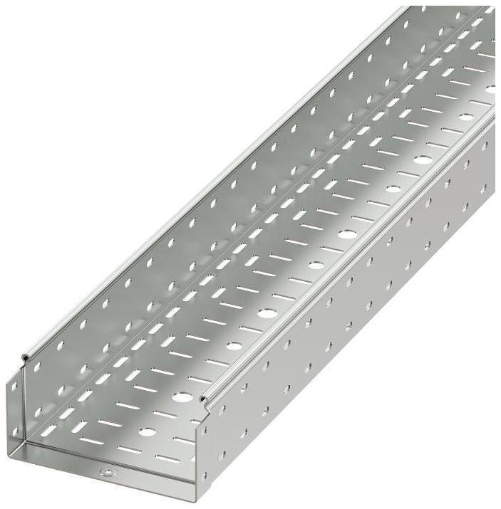 DKC SPH40110ZL Лоток перфорированный 100х100х4000, 2,0 мм, цинк-ламельный [в упаковке 64, цена за 1 м]