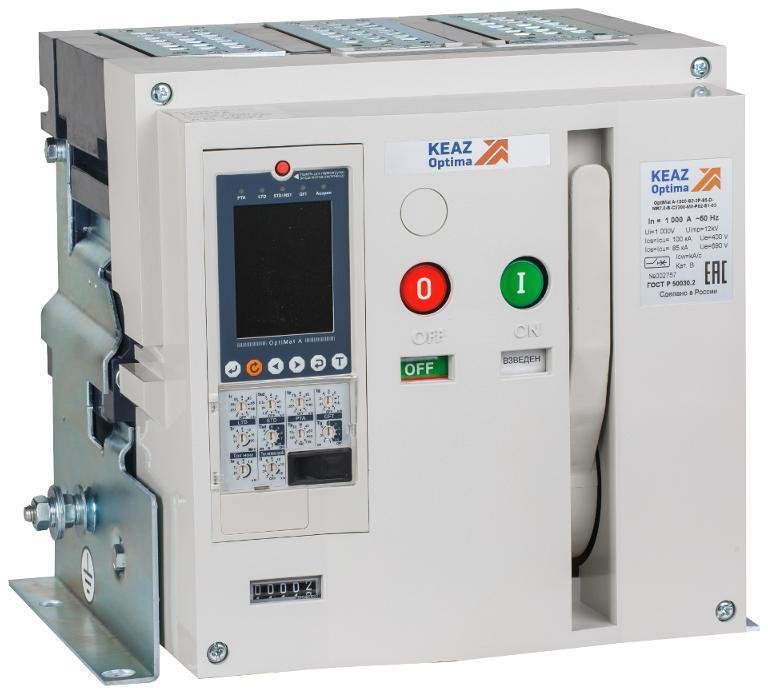 КЭАЗ 286493 Выключатель автоматический OptiMat A-1000-S2-3P-85-F-MR8.1-B-C2200-M2-P00-S1-03| 286493