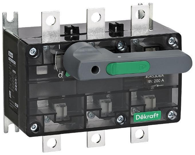 DEKraft 40453DEK Выключатель-разъединитель 200А 3Р с видимым разрывом ВР-103С