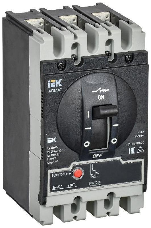 IEK AR-MCCB-3S-035-0032A-MTUC ARMAT Авт. выкл. лит. корпус 3P S 35кА 32А э/м рег. IEK