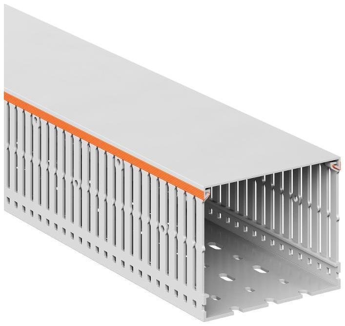 DKC 01130RLHF Короб перфорированный, без галогенов, светло-серый RLHF6 100x80 [в упаковке 16, цена за 1 м]
