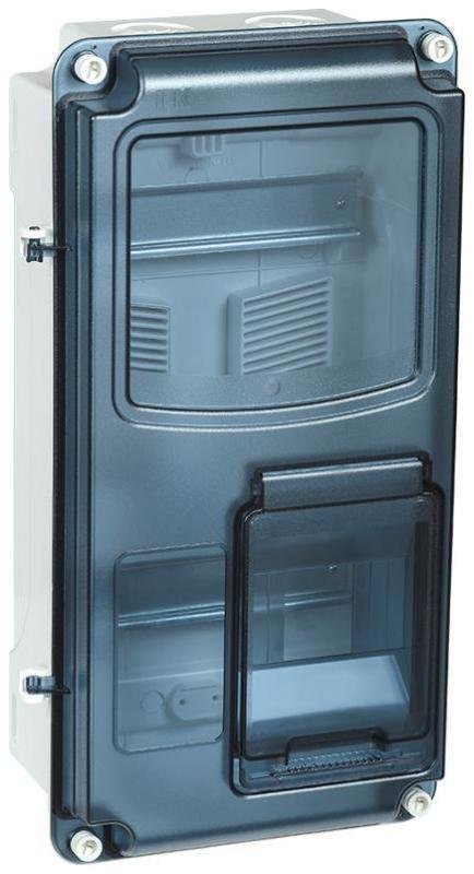 IEK MSP1-N-08-66-L Корпус пластиковый навесной ЩУРн-П 1/8 IP66 PC (400х218х109мм) KREPTA 3 [в упаковке 10, цена за 1 шт]
