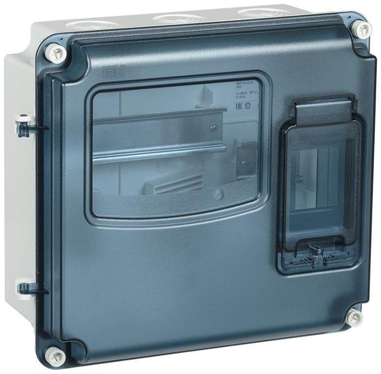 IEK MSP1-N-03-66-L Корпус пластиковый навесной ЩУРн-П 1/3 IP66 PC (250х285х109мм) KREPTA 3 [в упаковке 12, цена за 1 шт]