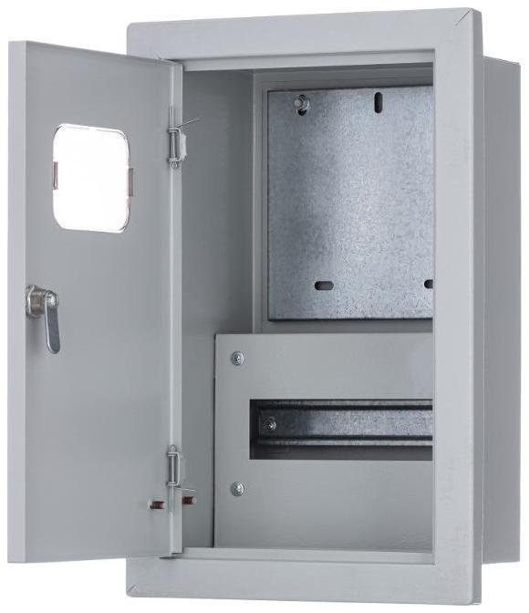 DEKraft 30305DEK Корпус метал. учетный встраиваемый 430х280х160 1-фаз 9 мод. IP31 ЩРУВ-1/9