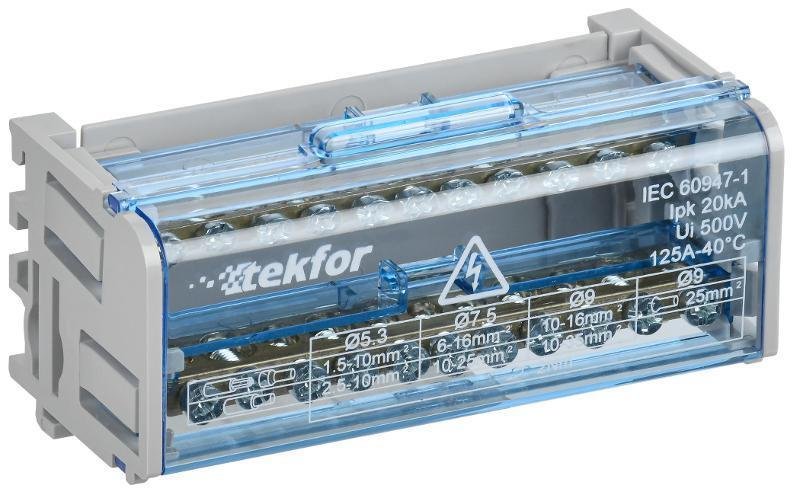 IEK TF-DN10-2-11-050 TEKFOR Шины на DIN-рейку (кросс-модуль) ШНК 2х11 L+PEN