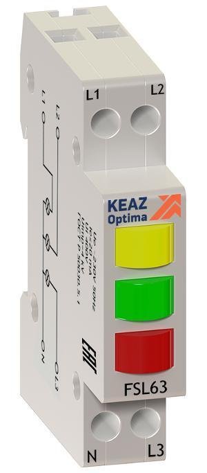 КЭАЗ 138626 Индикатор фаз световой OptiDin FSL63-230A-УХЛ3