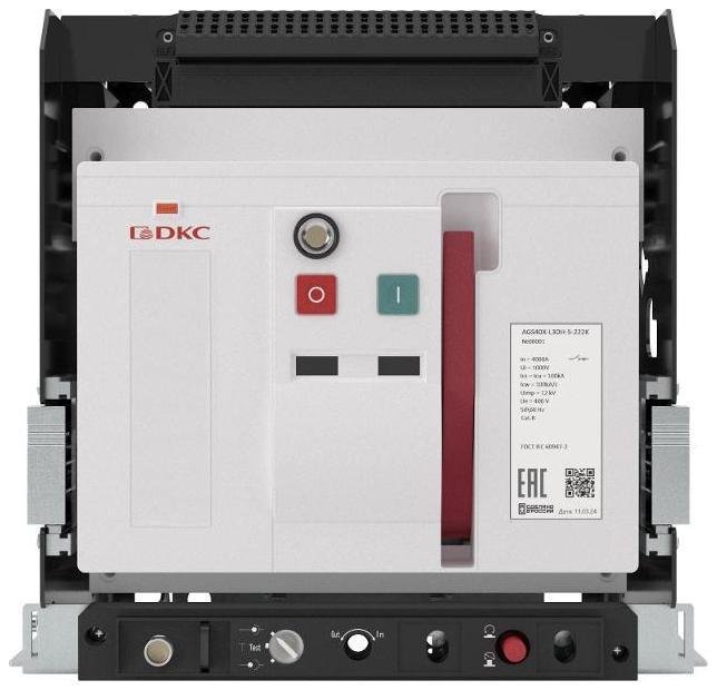 DKC AGS25H-M3DH-0-222K Выключатель нагрузки YON 85 кА, тип. M, выкат., упр. 220 В AC, гор. подкл