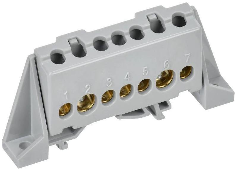 IEK TF-NN20-07-DP-K03 TEKFOR Шина L "фаза" в комбинированном DIN-изоляторе "Стойка" 8х12-7-Ср [в упаковке 5, цена за 1 шт]