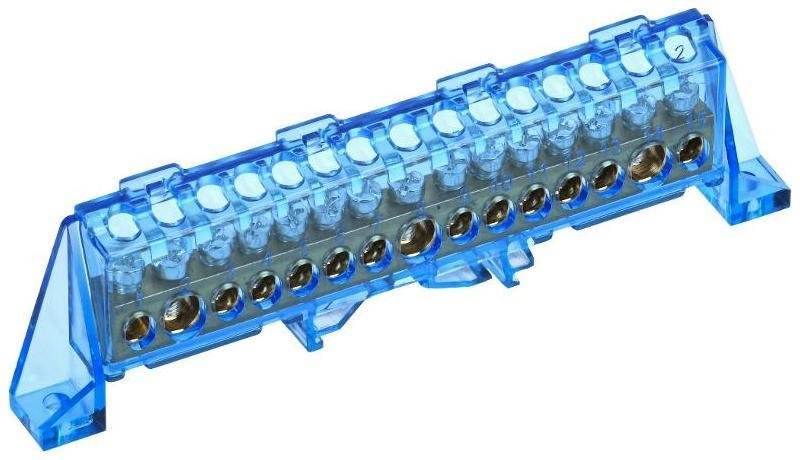 IEK TF-NN20-15-DP-K07 TEKFOR Шина N "ноль" в комбинированном DIN-изоляторе "Стойка" 8х12-15-С [в упаковке 5, цена за 1 шт]