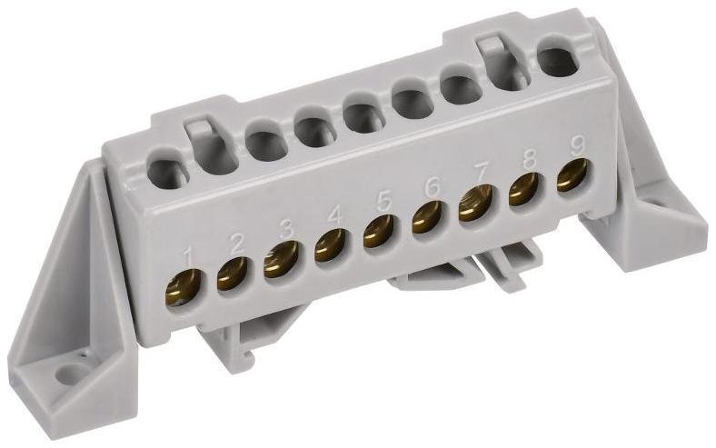IEK TF-NN10-09-DP-K03 TEKFOR Шина L "фаза" в комбинированном DIN-изоляторе "Стойка" 6х9-9-Ср [в упаковке 5, цена за 1 шт]