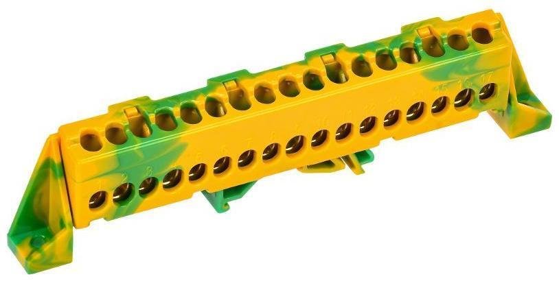 IEK TF-NN10-17-DP-K52 TEKFOR Шина PE "земля" в комбинированном DIN-изоляторе "Стойка" 6х9-17-ЖЗ [в упаковке 5, цена за 1 шт]