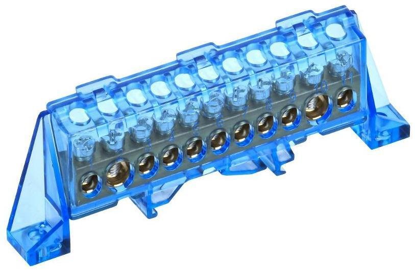 IEK TF-NN20-11-DP-K07 TEKFOR Шина N "ноль" в комбинированном DIN-изоляторе "Стойка" 8х12-11-С [в упаковке 5, цена за 1 шт]