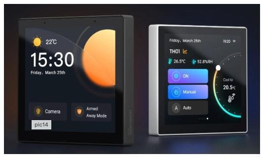 Sonoff NSPANEL PRO B Умная панель управления, Wi-Fi + Zigbee, серия NSPanel PRO, монтаж встроенный, цвет черный