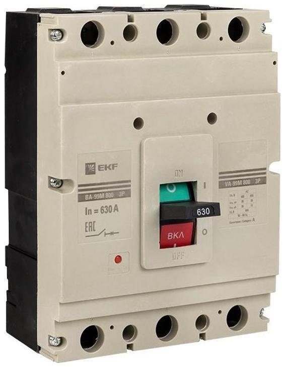 EKF mccb99-800-630m-ma Выключатель автоматический ВА-99М 800/630А 3P 35кА с электромагнитным расцепителем PROxima|mccb99-800-630m-ma|EKF [в упаковке 2, цена за 1 шт]