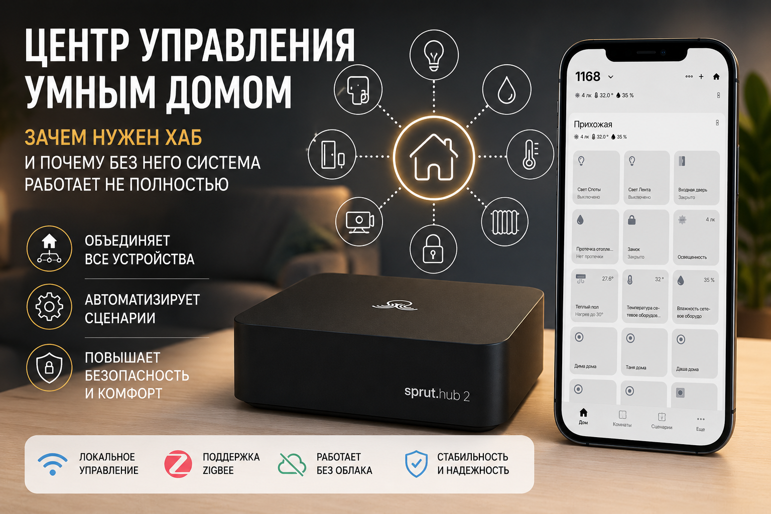 Центр управления умным домом: зачем он нужен и почему без него система работает не полностью