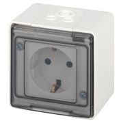 Розетка Эксперт 11-2501-01 2P+E IP55 16А-250В ОУ бел. Эра Б0063294