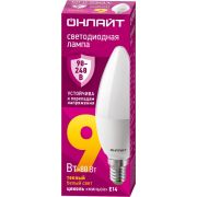 Лампа светодиодная 90 537 OLL-C37-9-230-2.7К-E14-FR PRO 90-240В ОНЛАЙТ 90537