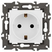 Розетка Elegance 14-2102-01М 16А 250В 2P+E Schuko защ. шторки матов. бел. Эра Б0065804