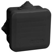 Коробка распаячная ОП 70х70х40 IP44 КМ41236 4 гермовводов черн. IEK UKO21-070-070-040-K02-44