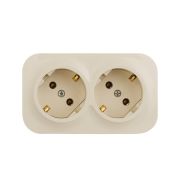 Quteo Слоновая кость Розетка 2-я з/к | 782263 | Legrand