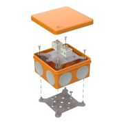 Коробка огнестойкая для о/п двухкомпонентная 60-0300-FR6.0-4 Е15-Е120 100х100х50 IP66  4p, 6.0 мм.кв.| 60-0300-FR6.0-4 | Промрукав