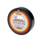 Изолента ПВХ профессиональная, 0.18х19 мм, 20 м, черная | KR-09-2806 | Kranz
